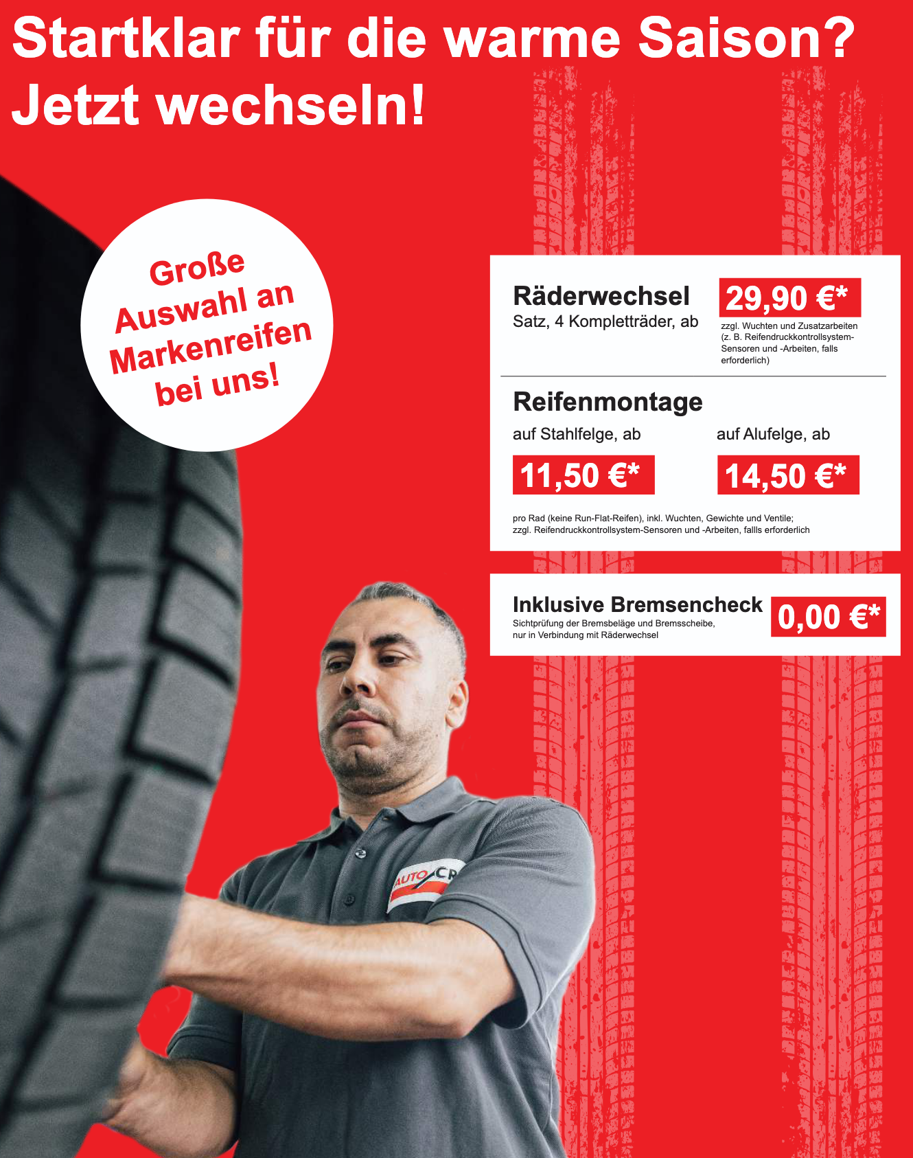 Reifensaison Frühjahr