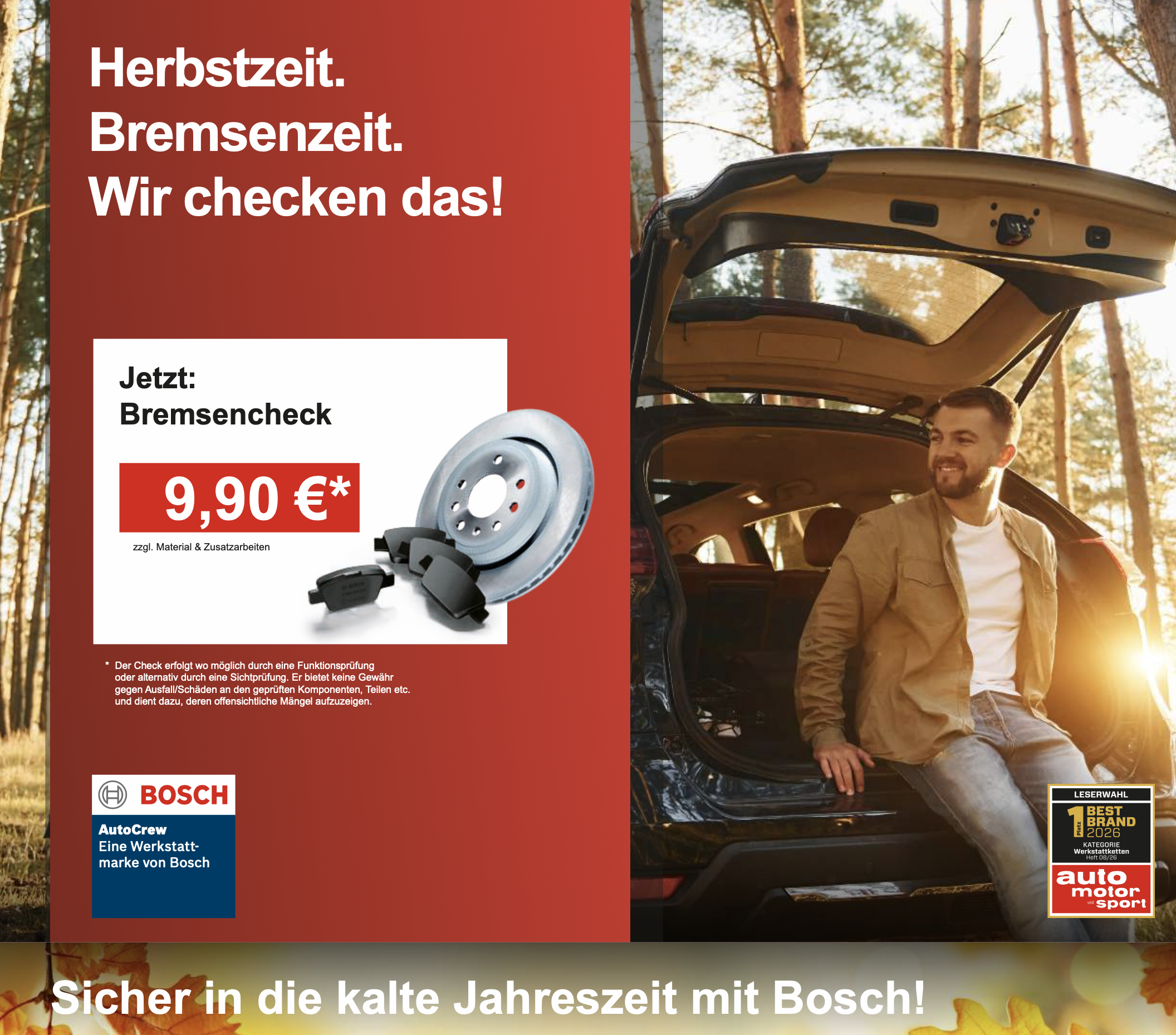 Sicher in die kalte Jahreszeit mit Bosch! Sicher in die kalte Jahreszeit mit Bosch!